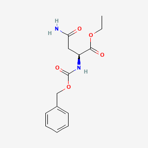 molecular formula C14H18N2O5 B1596397 Ethyl N2-((benzyloxy)carbonyl)-L-asparaginate CAS No. 4668-38-6