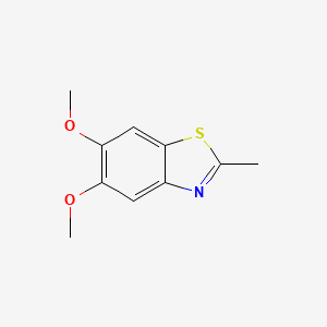 molecular formula C10H11NO2S B1596405 5,6-Dimethoxy-2-methyl-1,3-benzothiazole CAS No. 62306-04-1