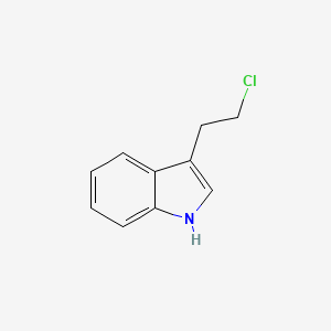 molecular formula C10H10ClN B1596409 3-(2-Chloroethyl)-1H-indole CAS No. 32933-86-1