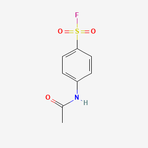 molecular formula C8H8FNO3S B1596416 Benzenesulfonyl fluoride, 4-(acetylamino)- CAS No. 329-20-4