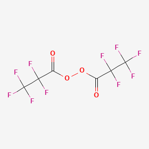 molecular formula C6F10O4 B1596417 Bis(pentafluoropropionyl) peroxide CAS No. 356-45-6