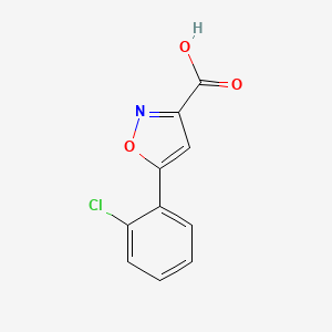 molecular formula C10H6ClNO3 B1596472 5-(2-Chlorophenyl)isoxazole-3-carboxylic acid CAS No. 334017-34-4