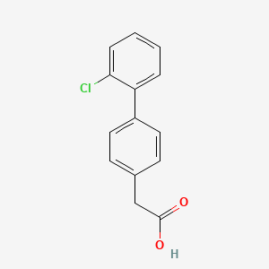 molecular formula C14H11ClO2 B1596478 2-(2'-Chloro-[1,1'-biphenyl]-4-yl)acetic acid CAS No. 5001-98-9