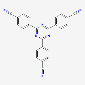 molecular formula C24H12N6 B1596482 2,4,6-Tris(4-cyanophenyl)-1,3,5-triazine CAS No. 6876-34-2