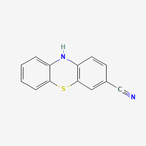 molecular formula C13H8N2S B1596486 10H-Phenothiazine-3-carbonitrile CAS No. 28140-93-4