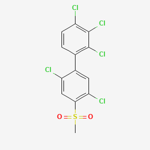 molecular formula C13H7Cl5O2S B1596504 4-Methylsulfonyl-2,2',3',4',5-pentachlorobiphenyl CAS No. 66640-59-3