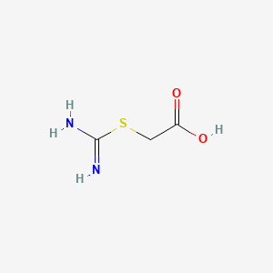 molecular formula C3H6N2O2S B1596539 乙酸，[(氨基亚氨基甲基)硫代]- CAS No. 7404-50-4