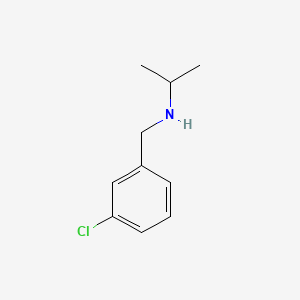 molecular formula C10H14ClN B1596541 苯甲胺，3-氯-N-(1-甲基乙基)- CAS No. 90389-89-2