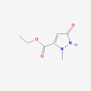 molecular formula C7H10N2O3 B1596544 2-甲基-5-氧代-2,5-二氢-1H-吡唑-3-羧酸乙酯 CAS No. 40711-34-0