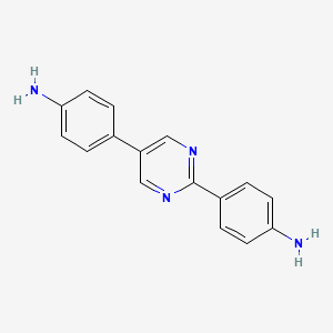 molecular formula C16H14N4 B1596548 2,5-双(4-氨基苯基)-嘧啶 CAS No. 102570-64-9