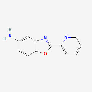 molecular formula C12H9N3O B1596593 2-Pyridin-2-yl-benzooxazol-5-ylamine CAS No. 61431-37-6