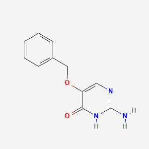 molecular formula C11H11N3O2 B1596602 2-氨基-5-(苄氧基)嘧啶-4(3H)-酮 CAS No. 93534-87-3