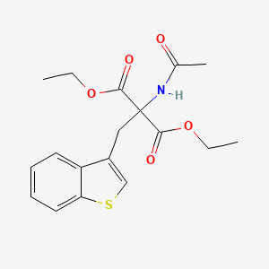 B1596605 Diethyl(acetylamino)(1-benzothiophen-3-ylmethyl)propanedioate CAS No. 23906-20-9