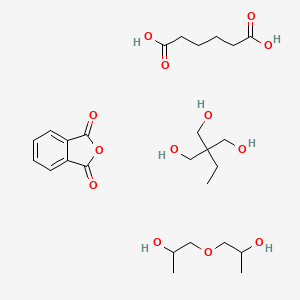 B1596609 2-Benzofuran-1,3-dione;2-ethyl-2-(hydroxymethyl)propane-1,3-diol;hexanedioic acid;1-(2-hydroxypropoxy)propan-2-ol CAS No. 68133-07-3