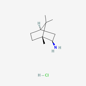 B1596611 2-Bornanamine, hydrochloride, exo-(-)- CAS No. 24629-78-5