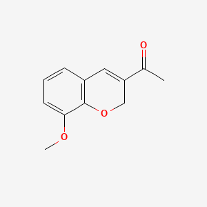 B1596620 1-(8-methoxy-2H-chromen-3-yl)ethanone CAS No. 57543-54-1