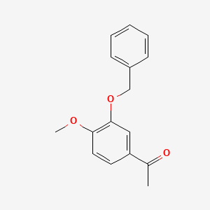 molecular formula C16H16O3 B1596631 1-(3-(苄氧基)-4-甲氧基苯基)乙酮 CAS No. 23428-77-5