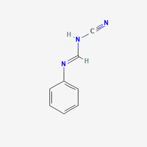 molecular formula C8H7N3 B1596635 N-Cyano-N'-phenylformimidamide CAS No. 59425-37-5
