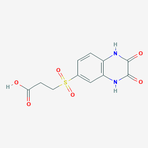 molecular formula C11H10N2O6S B1596640 3-(2,3-二氧代-1,2,3,4-四氢喹喔啉-6-磺酰基)-丙酸 CAS No. 436096-98-9