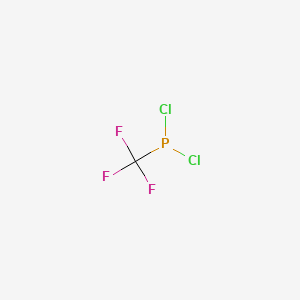 molecular formula CCl2F3P B1596661 Phosphonous dichloride, (trifluoromethyl)- CAS No. 421-58-9
