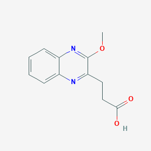 molecular formula C12H12N2O3 B1596675 3-(3-甲氧基喹喔啉-2-基)丙酸 CAS No. 727682-53-3