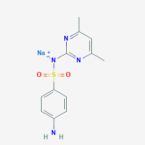 molecular formula C12H13N4NaO2S B159669 磺胺二甲嘧啶钠 CAS No. 1981-58-4