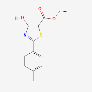 molecular formula C13H13NO3S B1596702 Ethyl 4-hydroxy-2-(4-methylphenyl)-1,3-thiazole-5-carboxylate CAS No. 263016-18-8