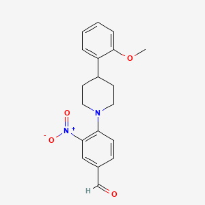 molecular formula C19H20N2O4 B1596704 4-[4-(2-Methoxyphenyl)piperidino]-3-nitrobenzaldehyde CAS No. 301334-92-9