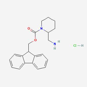 molecular formula C21H25ClN2O2 B1596710 2-Aminomethyl-1-N-fmoc-piperidine hydrochloride CAS No. 669713-55-7