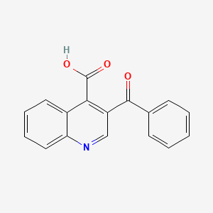 molecular formula C17H11NO3 B1596712 3-benzoylquinoline-4-carboxylic Acid CAS No. 737-23-5