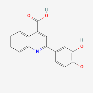 B1596731 2-(3-Hydroxy-4-methoxyphenyl)quinoline-4-carboxylic acid CAS No. 32366-62-4