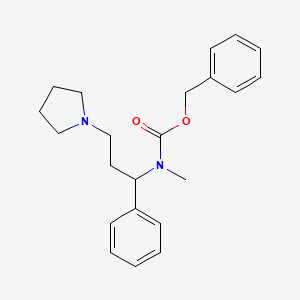 B1596736 benzyl N-methyl-N-(1-phenyl-3-pyrrolidin-1-ylpropyl)carbamate CAS No. 675602-83-2