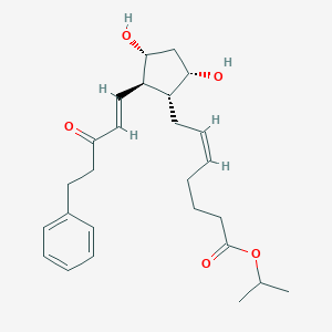 molecular formula C26H36O5 B159675 propan-2-yl (Z)-7-[(1R,2R,3R,5S)-3,5-dihydroxy-2-[(E)-3-oxo-5-phenylpent-1-enyl]cyclopentyl]hept-5-enoate CAS No. 130209-77-7