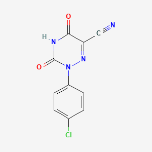 molecular formula C10H5ClN4O2 B1596756 2-(4-氯苯基)-3,5-二氧代-2,3,4,5-四氢-1,2,4-三嗪-6-碳腈 CAS No. 20932-04-1