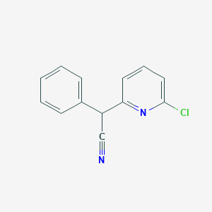molecular formula C13H9ClN2 B1596757 2-(6-Chloro-2-pyridinyl)-2-phenylacetonitrile CAS No. 24783-42-4