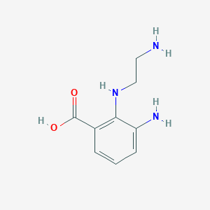 molecular formula C9H13N3O2 B1596762 3-Amino-2-[(2-aminoethyl)amino]benzoic acid CAS No. 394655-20-0