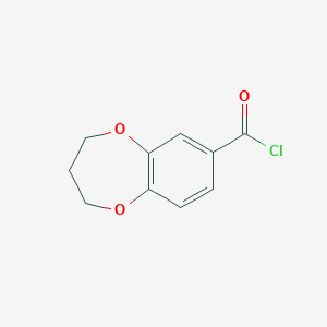 molecular formula C10H9ClO3 B1596770 3,4-dihydro-2H-1,5-benzodioxepine-7-carbonyl chloride CAS No. 306934-86-1