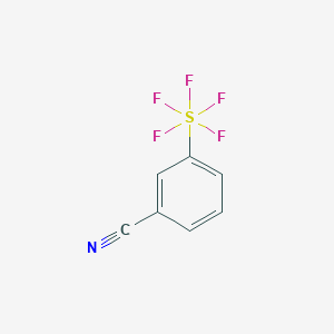 molecular formula C7H4F5NS B1596776 3-(Pentafluorosulfanyl)benzonitrile CAS No. 401892-82-8