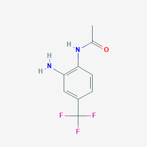 molecular formula C9H9F3N2O B1596778 N-[2-amino-4-(trifluoromethyl)phenyl]acetamide CAS No. 97051-69-9