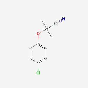 molecular formula C10H10ClNO B1596779 2-(4-Chlorophenoxy)-2-methylpropanenitrile CAS No. 24889-11-0