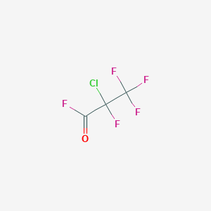molecular formula C3ClF5O B1596780 2-Chloro-2,3,3,3-tetrafluoropropanoyl fluoride CAS No. 28627-00-1