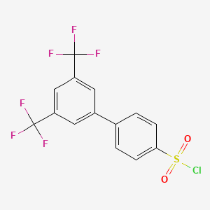 molecular formula C14H7ClF6O2S B1596783 4-[3,5-双(三氟甲基)苯基]苯磺酰氯 CAS No. 885950-95-8