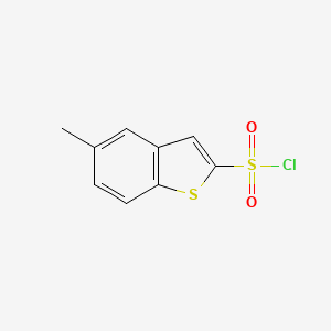 molecular formula C9H7ClO2S2 B1596785 5-甲基-1-苯并噻吩-2-磺酰氯 CAS No. 90273-30-6