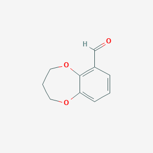molecular formula C10H10O3 B1596786 3,4-dihydro-2H-1,5-benzodioxepine-6-carbaldehyde CAS No. 209256-62-2