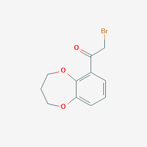 molecular formula C11H11BrO3 B1596787 2-bromo-1-(3,4-dihydro-2H-1,5-benzodioxepin-6-yl)-1-ethanone CAS No. 690632-75-8