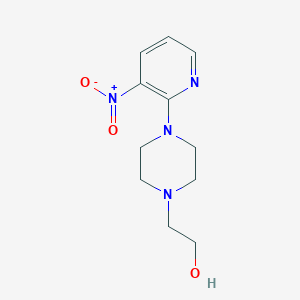 molecular formula C11H16N4O3 B1596789 2-[4-(3-硝基-2-吡啶基)哌嗪基]乙醇-1 CAS No. 215434-62-1