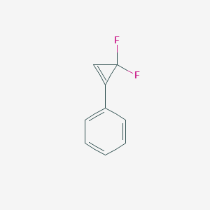 molecular formula C9H6F2 B159679 (3,3-Difluorocycloprop-1-en-1-yl)benzene CAS No. 138101-00-5