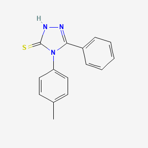 molecular formula C15H13N3S B1596806 4-(4-甲基苯基)-5-苯基-4H-1,2,4-三唑-3-硫醇 CAS No. 63314-58-9