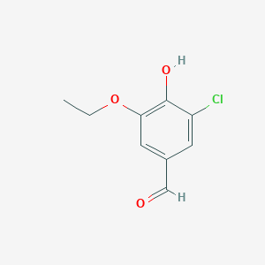 molecular formula C9H9ClO3 B1596809 3-氯-5-乙氧基-4-羟基苯甲醛 CAS No. 70842-33-0