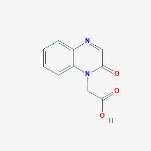 molecular formula C10H8N2O3 B1596813 (2-氧代喹喔啉-1(2H)-基)乙酸 CAS No. 63642-41-1